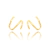 Brinco Semijoia Ear Cuff Três Vias Serenity Dourado