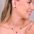 Conjunto Semijoia Choker Virginia Trevo Dourado