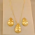 Conjunto Semijoia Gota Orgânica Dourado - comprar online