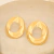 Brinco Bijuteria Oval Dourado na internet