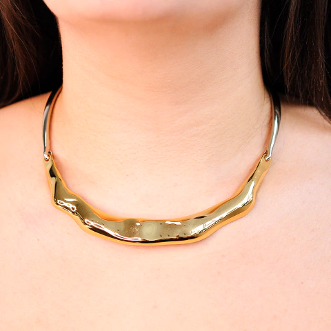 Choker Bijuteria Nina Orgânico Duo