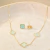 Conjunto Semijoia Virginia Trevo Furta Cor Dourado - comprar online