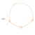 Choker Semijoia Virginia Trevo Cristal Dourado - Pri Acessórios
