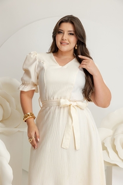 Vestido Karol Longo Duna Linho - comprar online