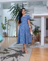 Vestido Antonella Denim Bordado - comprar online