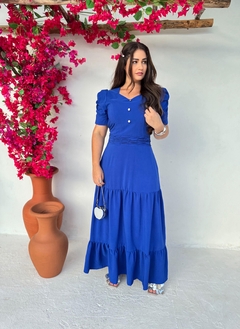 Vestido Longo Crepe Larissa - comprar online