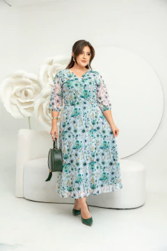 Vestido Ariane Tule Floral