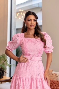 Vestido Mônica Lese Algodão - comprar online