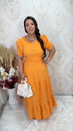 Vestido Longo Crepe Larissa - comprar online