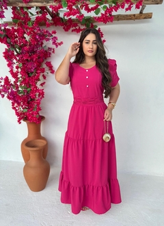 Vestido Longo Crepe Larissa