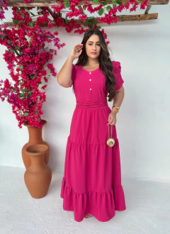 Vestido Longo Crepe Larissa na internet