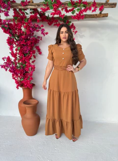 Vestido Longo Crepe Larissa - loja online