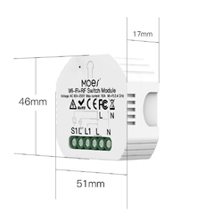 Modulo Central Para Persianas Cortinas Wifi+rf+tecla By Tuya - comprar online
