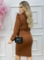 Conjunto Evangélica Elegante com Bolsos e Cordão Ajustável na Cintura ( Terracota ) - comprar online
