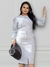 Conjunto Evangélica Elegante com Bolsos e Cordão Ajustável na Cintura ( Cinza ) - comprar online