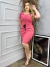 Vestido Malha Premium com Botões Decorativos ( Rosa Salmão ) - Nyelle