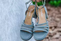 Cecilia Gamuza Celeste Aero - comprar online
