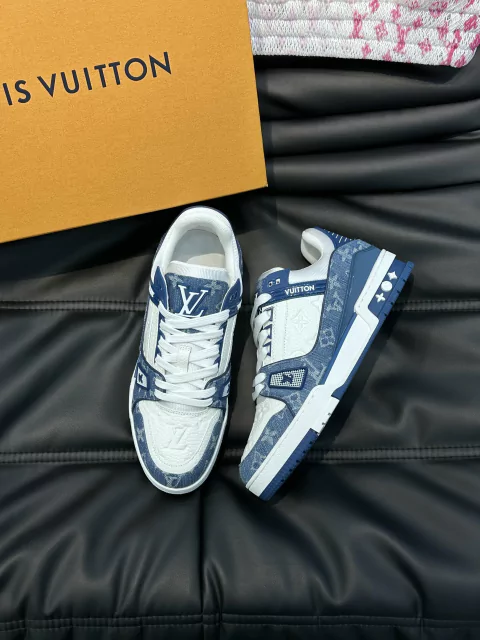 Louis Vuitton Trainer Denim Blue