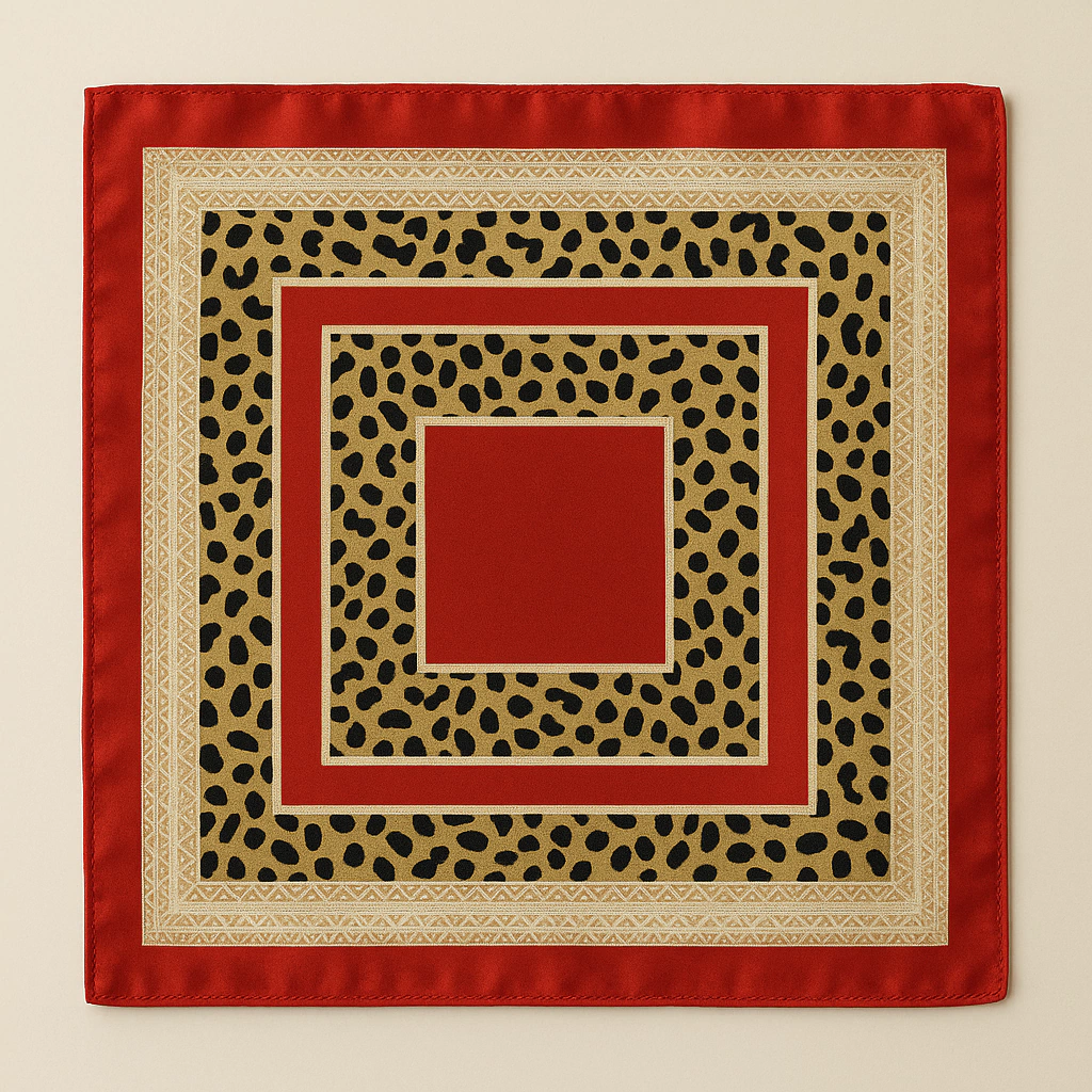 Pañuelo de seda red print