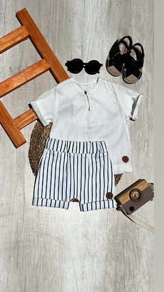 Short rayas negra - tienda online
