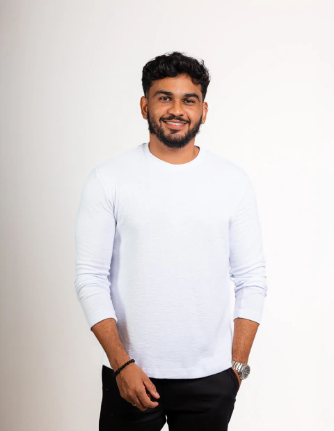TEXTURE LONG SLEEVE BRANCO