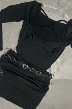 Conjunto body + saia Paula - comprar online