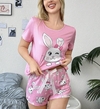 PIJAMA CONEJO DE MUJER CON SHORT