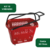 Kit 10 Un Cesta de Compras 30L com Rodas Supermercado