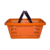 Imagem do Kit 10 Un Cesta de Supermercado Plástica 16L de Compras com Alça