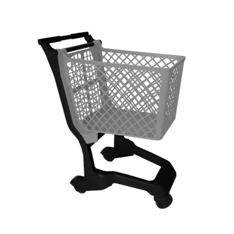 Carrinho Supermercado 60l Compacto Ecoflex Cinza Siris