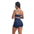 Conjunto TatI listra - Azul marinho e branco na internet
