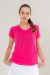 Camiseta Modeladora Rebeca Baby Look Rosa Chiclete | Tecido Dry | Secagem Rápida | Antiodor - comprar online
