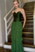 Imagem do VESTIDO LONGO SAIA COM BABADOS VERDE OLIVA