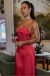 VESTIDO LONGO SLIPES DRESS ACETINADO VERMELHO