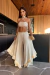 Imagem do CONJUNTO CROPPED E CALÇA COM FRANJAS AREIA
