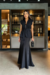 CONJUNTO COLETE E SAIA LONGA PRETO - comprar online