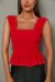 CROPED COM LÁSTEX VERMELHO - Toth Store | Vestido de Festa | Moda Feminina