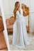 VESTIDO LONGO GRACE BRANCO COM FORRO REMOVIVEL - comprar online