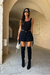 SHORTS SAIA COM FRANJAS PRETO - loja online