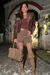 SHORTS SAIA ASSIMÉTRICO MARROM - comprar online