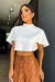 CROPPED GOLA ALTA BRANCO
