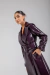 TRENCH COAT EM VINIL ROXO - loja online