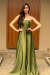 VESTIDO DE FESTA BARUERI VERDE OLIVA