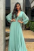 VESTIDO DE FESTA COM MANGA LONGA MONTREAL VERDE MENTA na internet