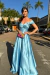 VESTIDO DE FESTA EM ZIBELINE PARANÁ AZUL SERENITY - comprar online