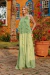 VESTIDO DE FESTA EM CHIFFON HOLAMBRA VERDE MENTA CLARO - comprar online