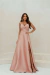VESTIDO DE FESTA EM ZIBELINE CAMPINAS ROSE - comprar online
