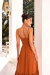 VESTIDO LONGO BUSTO FRANZIDO TERRACOTA - Toth Store | Vestido de Festa | Moda Feminina