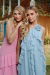 VESTIDO DE FESTA EM CHIFFON HOLAMBRA AZUL SERENITY CLARO