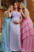 VESTIDO DE FESTA EM CHIFFON HOLAMBRA AZUL SERENITY CLARO - loja online